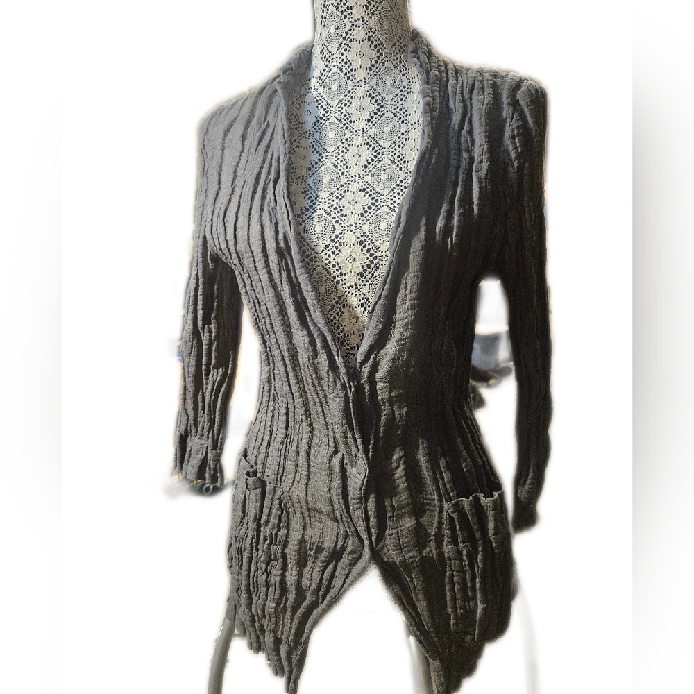 Designer Crinkled Top/Cardigan
